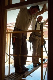 drywalling Kevin & Ben 