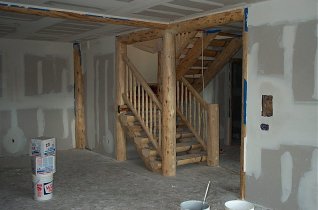 stairs/family room