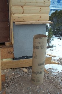 sonotube ready for garage truss log post