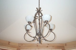 Forte chandelier in the dining room