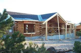 the roof is sealed with tar paper