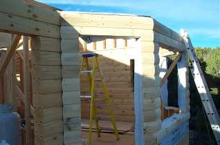 log siding by the Daly boys