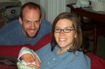 Owen at home with Mom & Dad