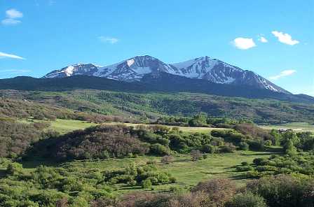Mt. Sopris from Sopris Ranch (near Basalt)